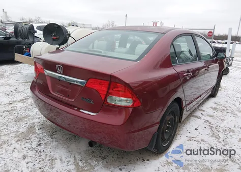 2009 Honda Civic Lx z USA, uszkodzony, nr VIN 19XFA165X9E009308